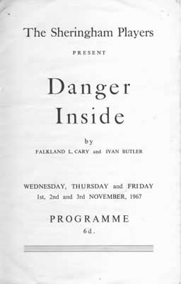 'Danger Inside' programme cover