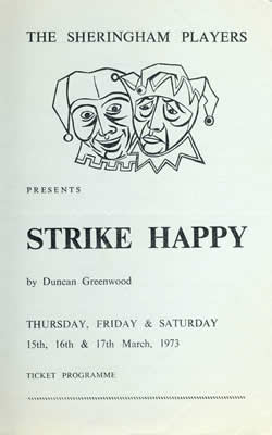 'Strike Happy' programme cover