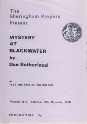 'Mystery At Blackwater' programme cover