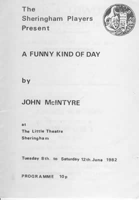 'A Funny Kind Of Day' programme cover