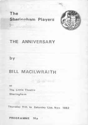 'The Anniversary' programme cover