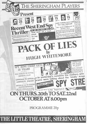 'Pack Of Lies' programme cover