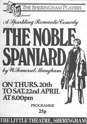 'The Noble Spaniard' programme cover