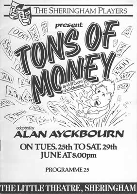'Tons Of Money' programme cover