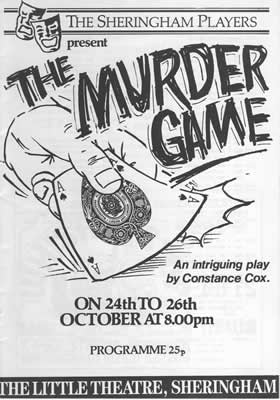 'The Murder Game' programme cover