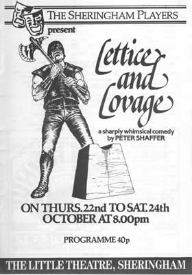 'Lettice And Lovage' programme cover