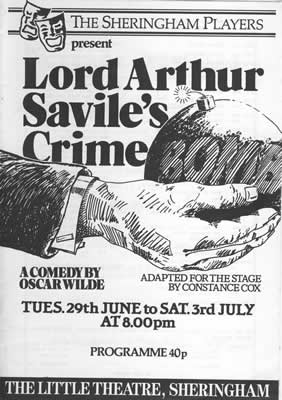'Lord Arthur Savile's Crime' programme cover
