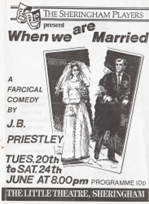 'When We Are Married' programme cover