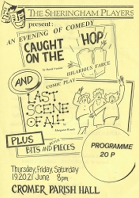 'Caught On The Hop / Last Scene Of All' programme cover