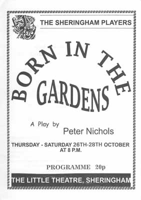 'Born In The Gardens' programme cover