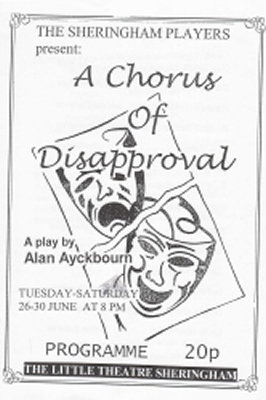 'A Chorus Of Disapproval' programme cover