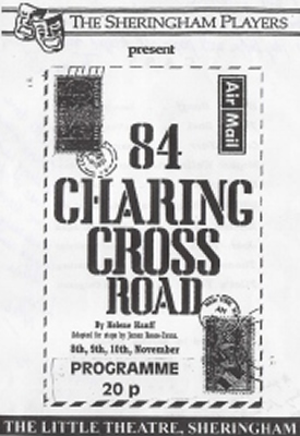 '84 Charing Cross Road' programme cover