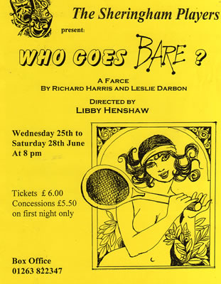 'Who Goes Bare?' programme cover