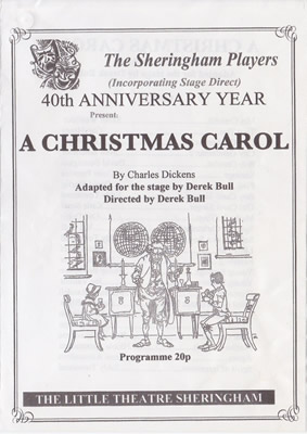'A Christmas Carol' programme cover