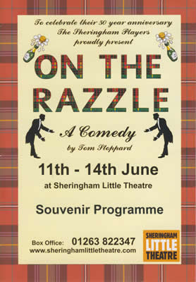 'On The Razzle' programme cover